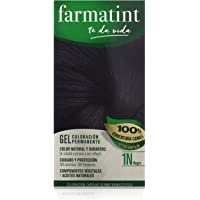 Farmatint Gel 1N Negro | Color Natural y Duradero | Componentes Vegetales y Aceites Naturales | sin Amoníaco | sin…